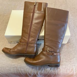 Anne Klein Brown Heeled Boots